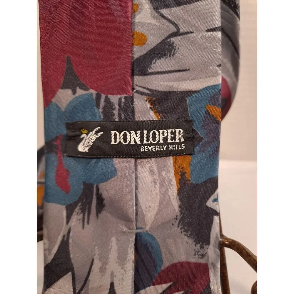 Don Loper of‎ Beverly Hills- Floral Pattern-Multicolor Tie